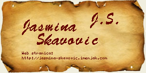 Jasmina Škavović vizit kartica